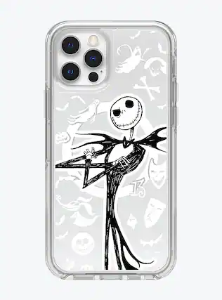 Front. OtterBox - Symmetry Series Case for iPhone 12 / 12 Pro - Jack Skellington.