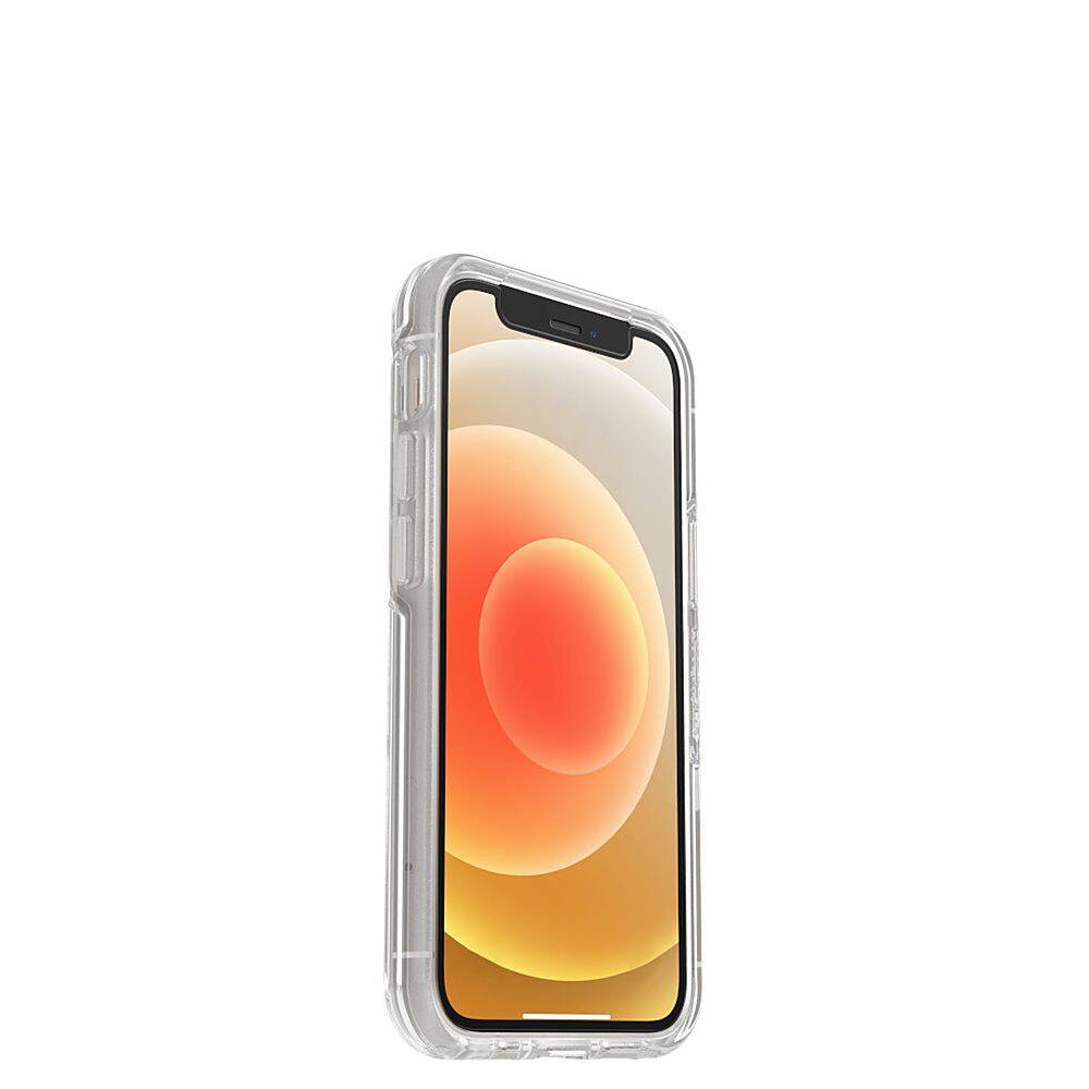 Left. OtterBox - Symmetry Series Case for iPhone 12 / 12 Pro - Black Grogu.