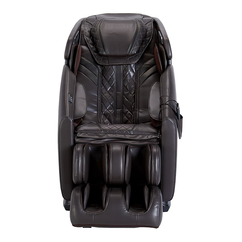 Angle View: Infinity Riage 4D Massage Chair - Dove Brown