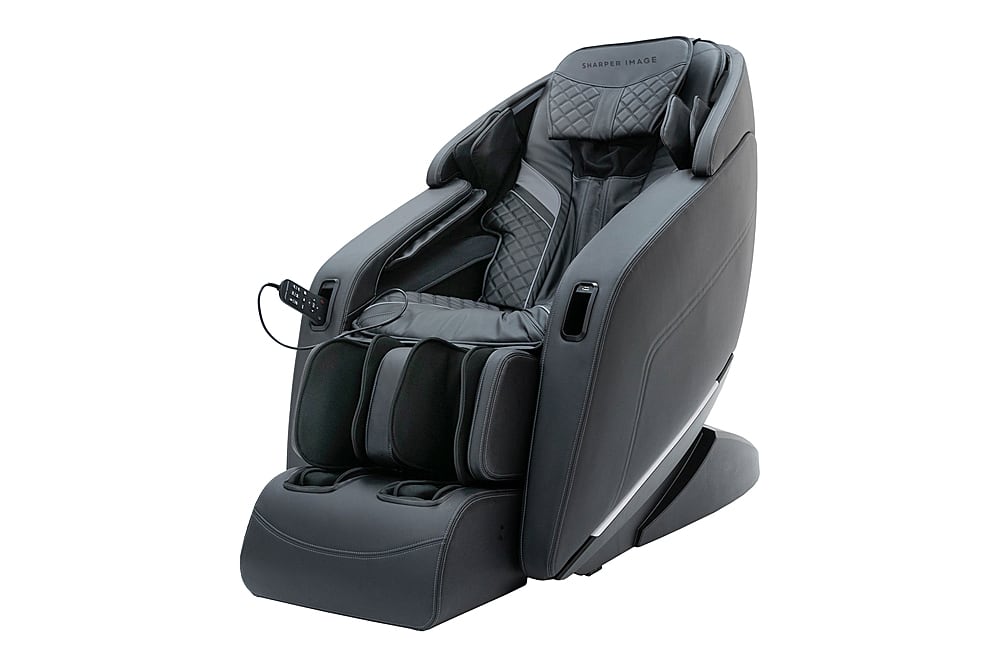 Front. Sharper Image - Sharper Image Axis 4D Massage Chair - Black.