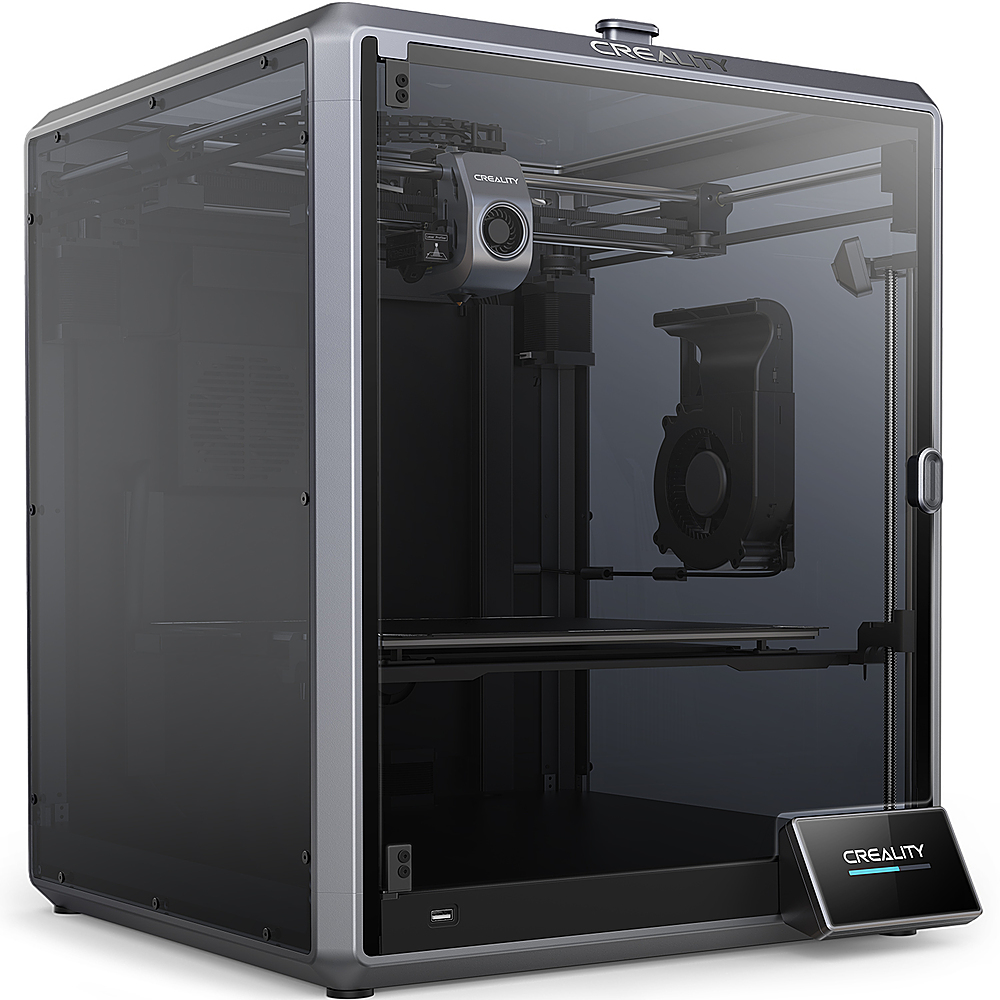Angle View: Creality - K1 Max 3D Printer - Black