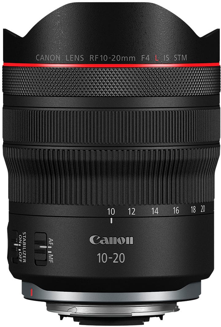 Canon RF10-20mm F4 L IS STM Ultra-Wide-Angle Lens for EOS R-Series Cameras  Black 6182C002 - Best Buy