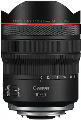 Canon - RF10-20mm F4 L IS STM Ultra-Wide-Angle Lens for EOS R-Series Cameras - Black