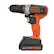 Angle. Black+Decker - Black+Decker MAX 20V Cordless Drill/Driver Kit (1 x 20V Battery and 1 x Charger) - Orange.