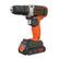 Front. Black+Decker - Black+Decker MAX 20V Cordless Drill/Driver Kit (1 x 20V Battery and 1 x Charger) - Orange.