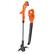 Front. Black+Decker - Black+Decker MAX 20V 10" Cordless String Grass & Brush Trimmer/Edger with Sweeper (1 x 20V Battery and 1 x Charger) - Orange, Black.