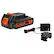 Front. Black+Decker - MAX 20V Powerconnect 1.5Ah Lithium Ion Battery (1 x Charger) - Black.