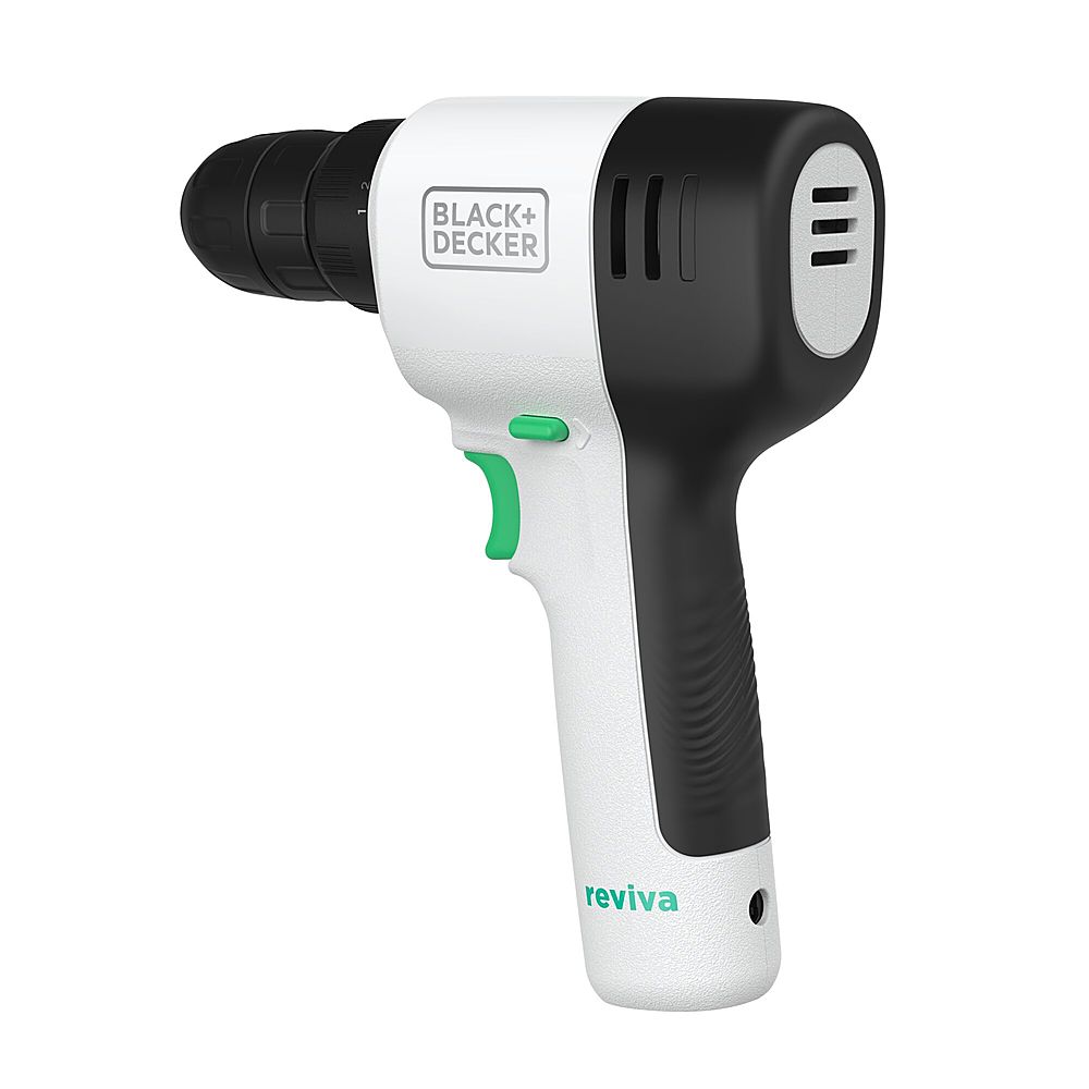 Black+Decker Black+Decker reviva MAX 12V Cordless Drill and Double-Ended  Screwdriver Bit (1 x 12V Battery and 1 x Charger) White REVCDD12C - Best Buy