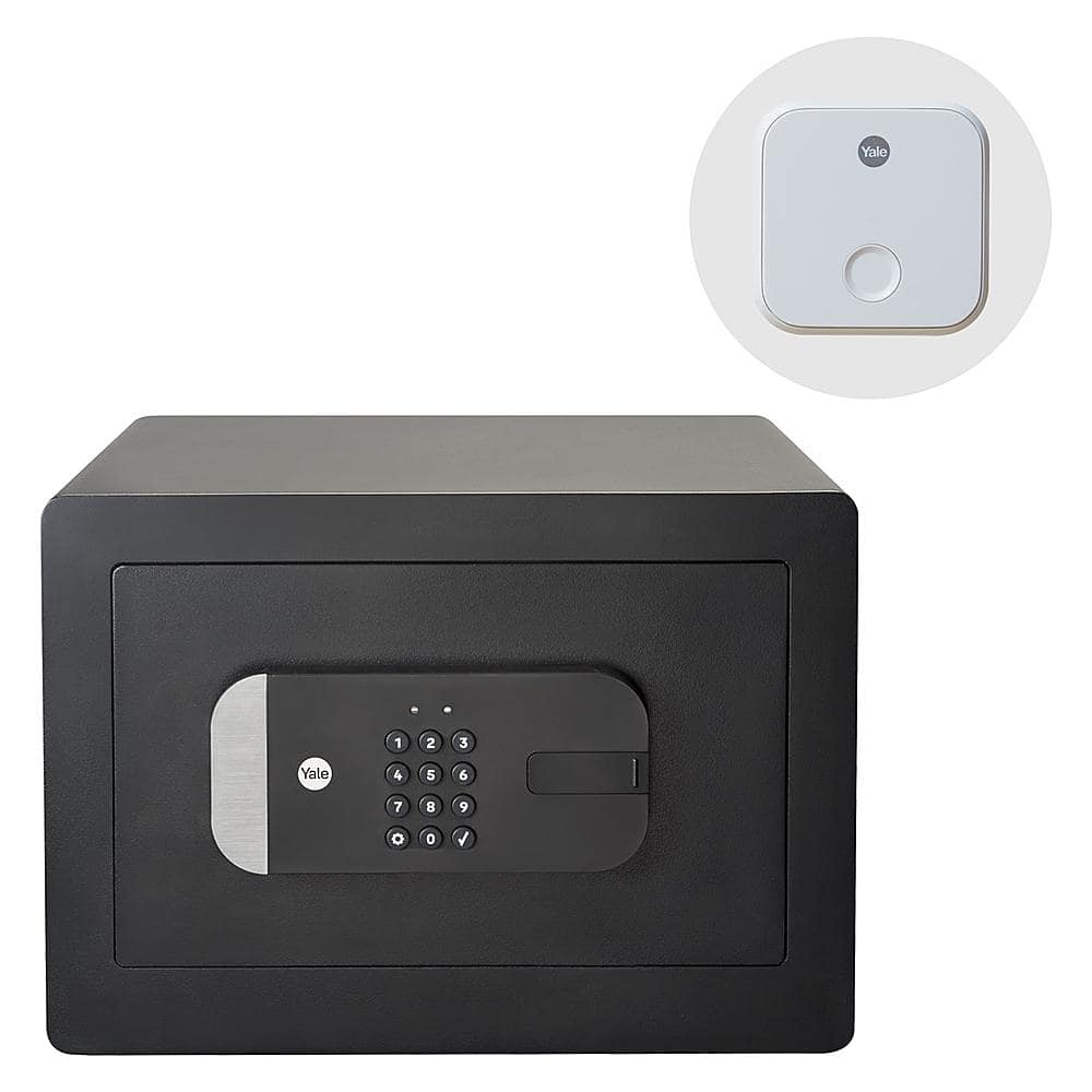 Yale - Smart Safe with Wi-Fi - Keypad Access - Black - Front_Zoom