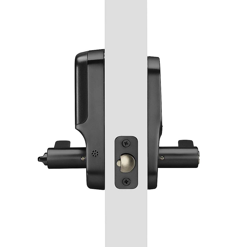 Angle. Yale - Assure Lock - Electronic Lever Lock with Touchscreen Keypad | Key Access - Black Suede.