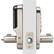 Angle. Yale - Assure Lock - Electronic Lever Lock with Keypad | Key Access - Satin Nickel.