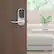 Left Zoom. Yale - Assure Lock - Electronic Lever Lock with Keypad | Key Access - Satin Nickel.