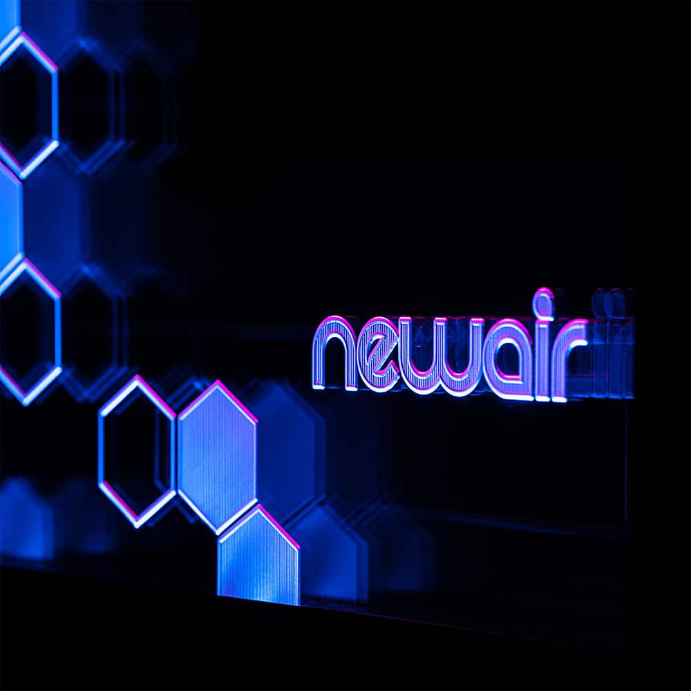 Alt View 19. NewAir - Spectrum 126-Can Freestanding Beverage Cooler with HexaColor Pattern - Black.