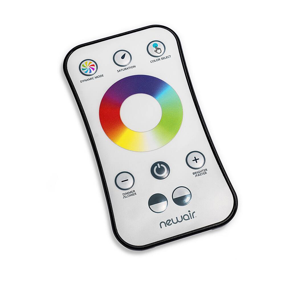 Alt View 27. NewAir - Spectrum 126-Can Freestanding Beverage Cooler with HexaColor Pattern - Black.