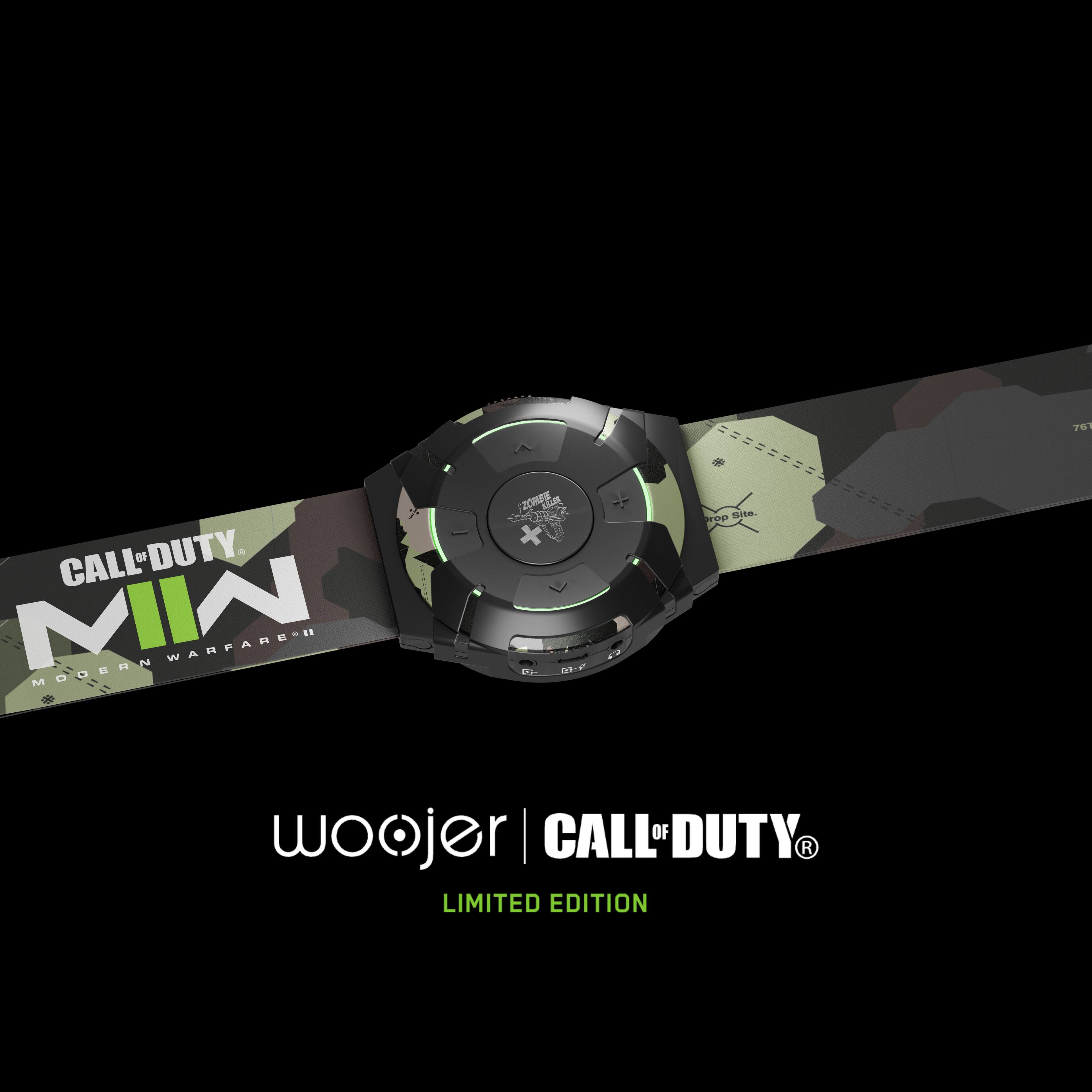The text on the image reads "Call of Duty Modern Warfare 761 Limited Edition woojer. Call of Duty Modern Warfare."