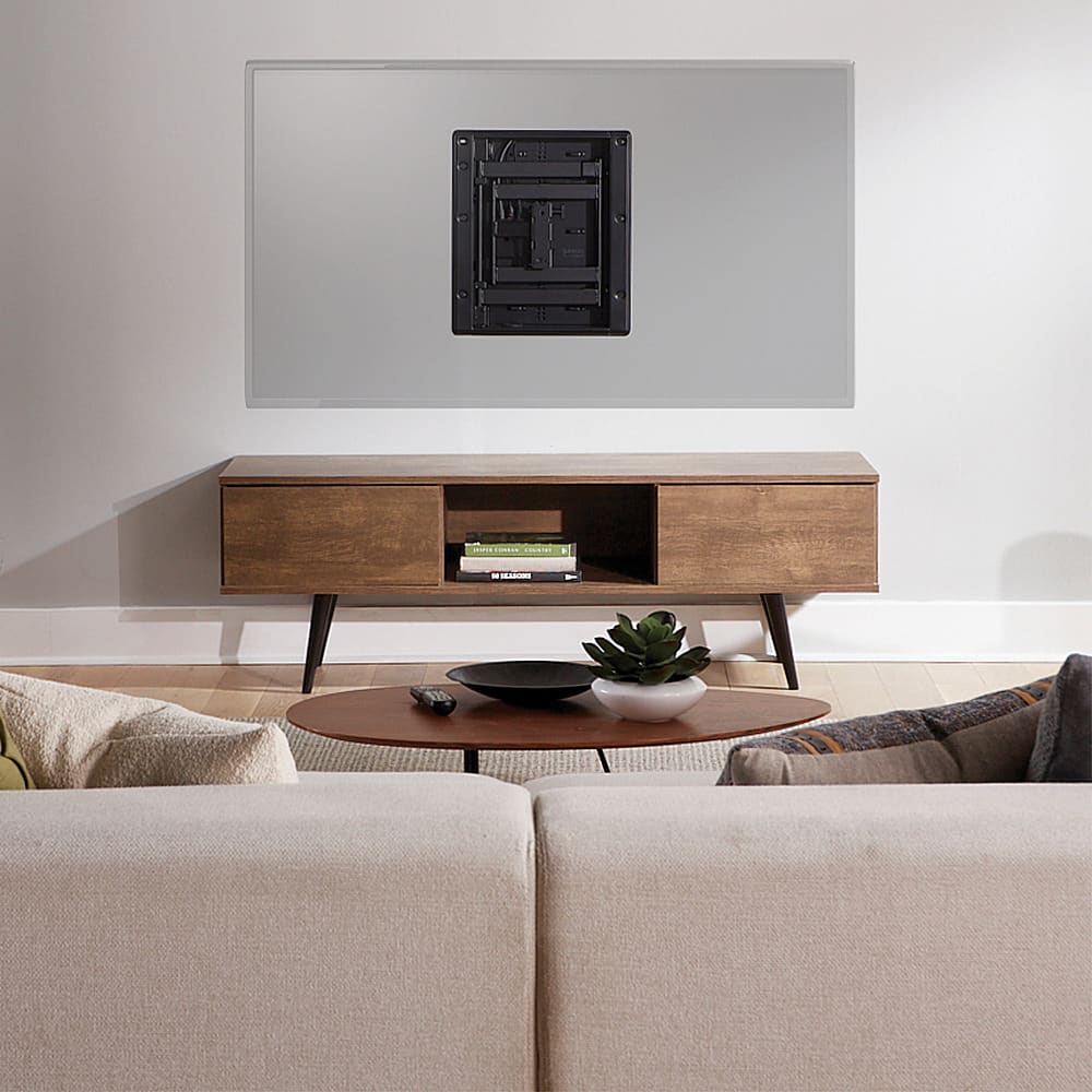 Alt View 14. Sanus - Premium Series Full Motion TV Wall Mount for Most 42"-85" TVs - Extends 28" - Black.