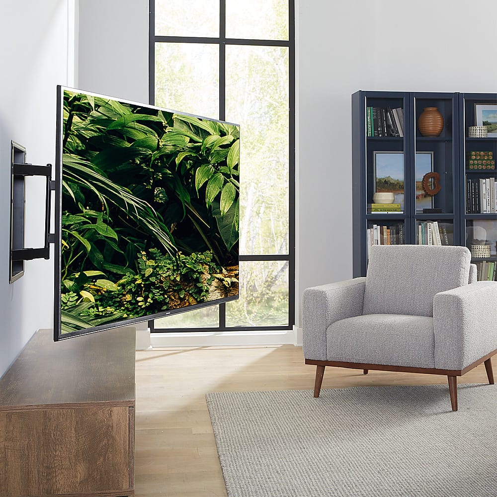 Alt View 19. Sanus - Premium Series Full Motion TV Wall Mount for Most 42"-85" TVs - Extends 28" - Black.