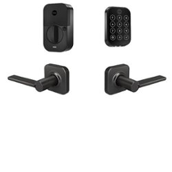 Yale - Assure 2 Valdosta Lever Smart Lock Wi-Fi Replacement Deadbolt with Touchscreen and App Access - Black Suede - Front_Zoom