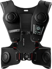 Front. Woojer - Haptic Vest 3 for Games, Music, Movies, VR and Wellness. - Black.