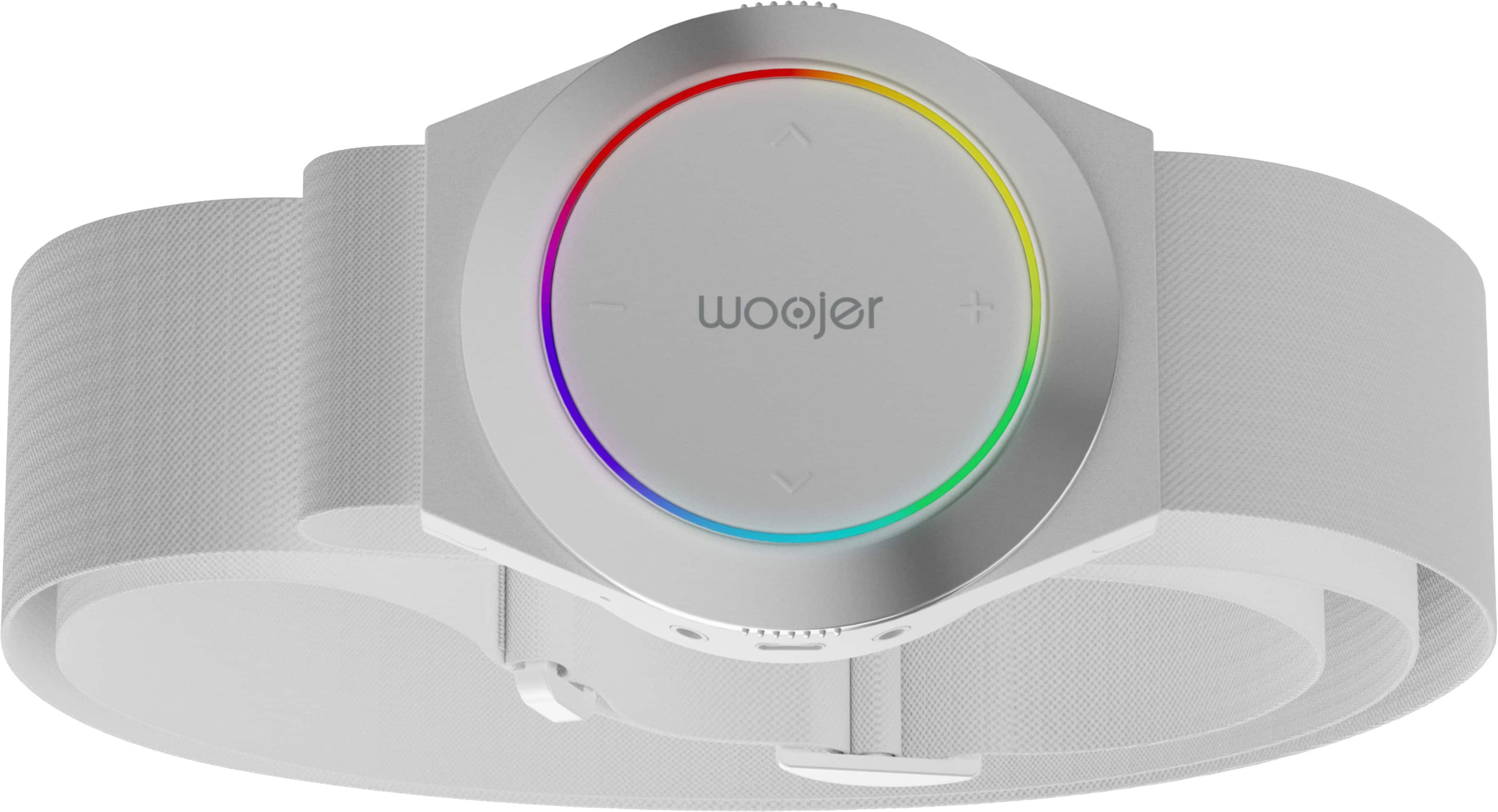 Angle. Woojer - Haptic Strap 3 for Games, Music, Movies, VR and Wellness - White.