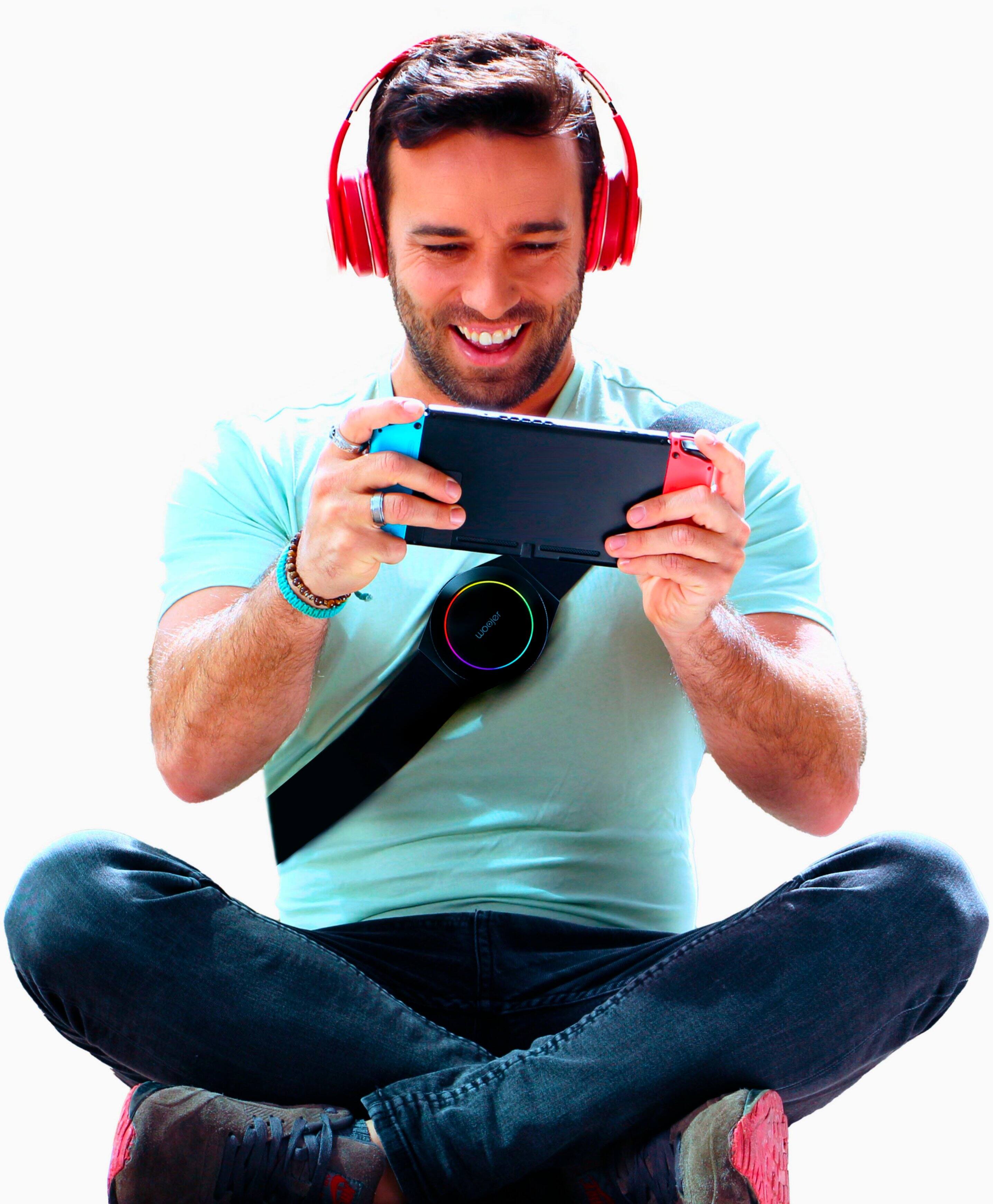 Back. Woojer - Haptic Strap 3 for Games, Music, Movies, VR and Wellness - White.