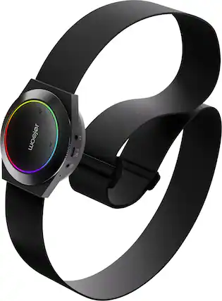 Left. Woojer - Haptic Strap 3 for Games, Music, Movies, VR and Wellness - Black.
