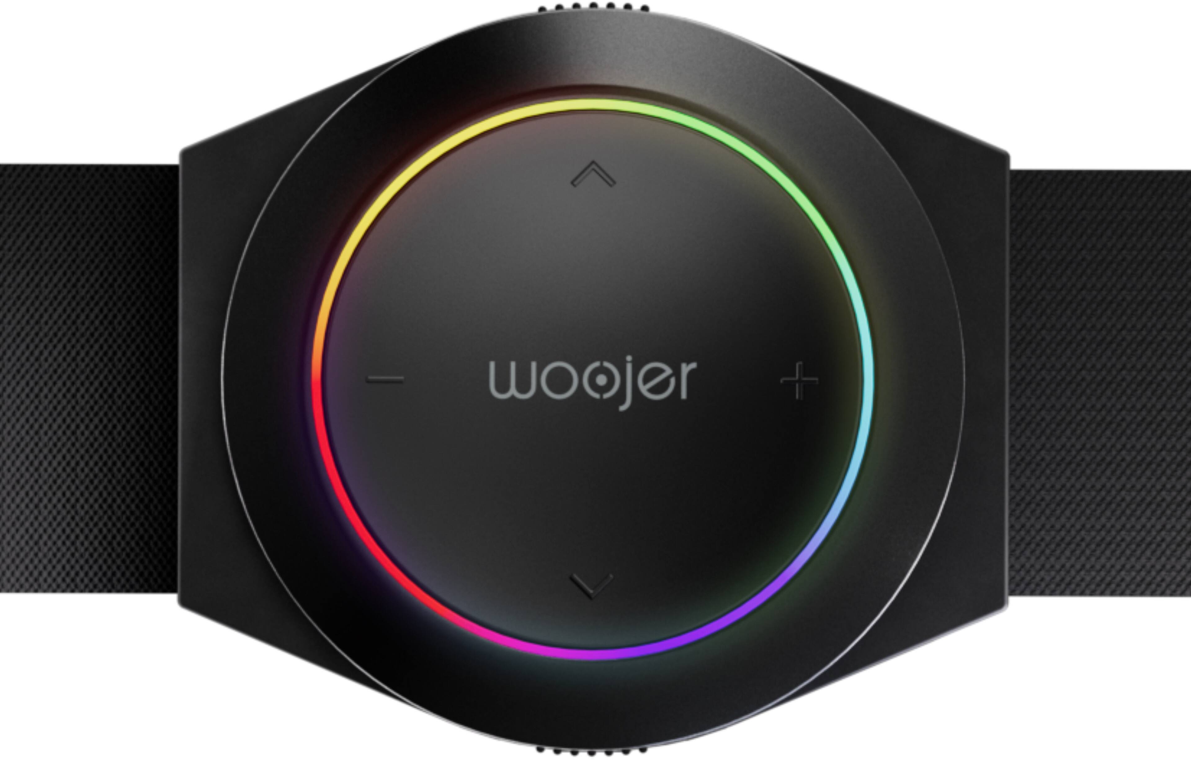 Front. Woojer - Haptic Strap 3 for Games, Music, Movies, VR and Wellness - Black.