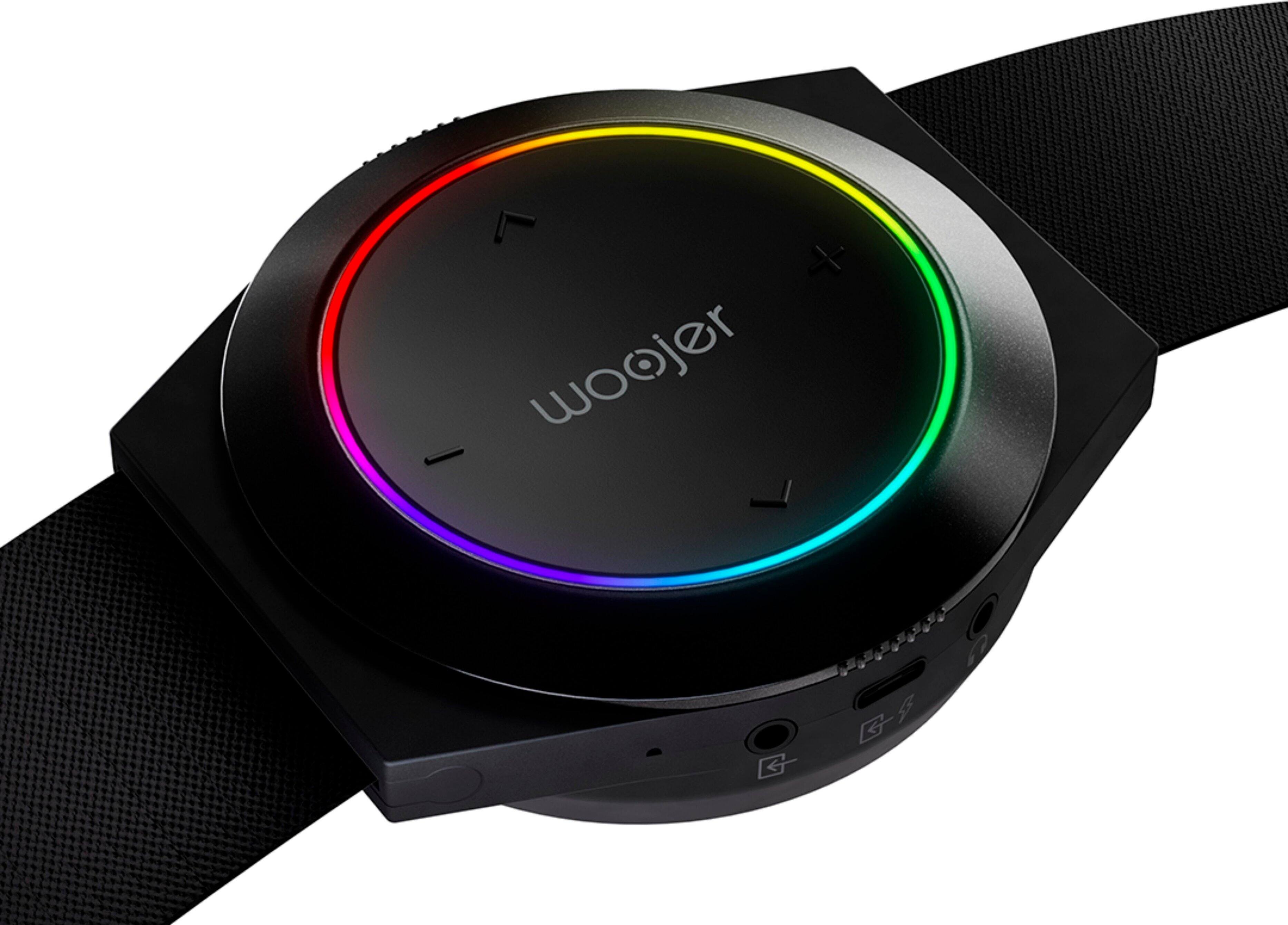 Back. Woojer - Haptic Strap 3 for Games, Music, Movies, VR and Wellness - Black.