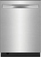Frigidaire 24" Top Control Built-In Stainless Steel Tub Dishwasher with DishSense Sensor Technology 51 dBA - Stainless Steel - Front_Zoom