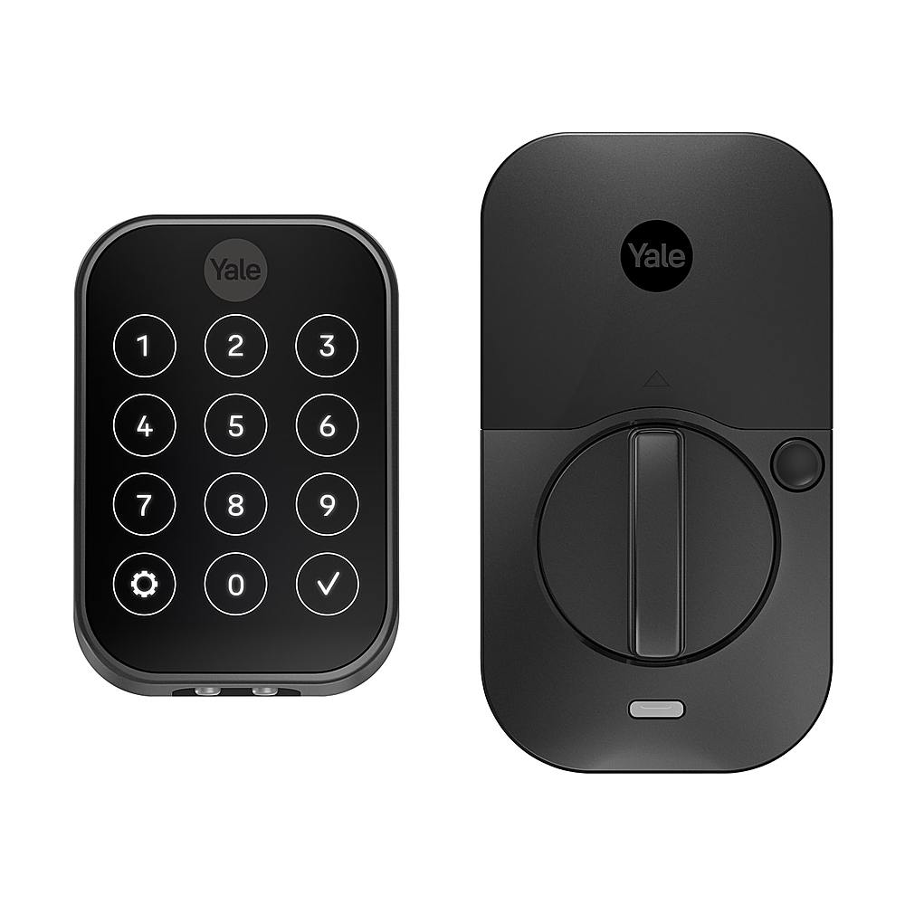 Yale - Assure Lock 2 Plus Smart Lock Wi-Fi Replacement with Home Keys, Electronic Guest Keys, and Keypad Access - Black Suede