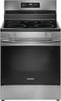 Front. Frigidaire - Frigidaire 5.3 Cu. Ft. Freestanding Electric Range with Air Fry - Stainless Steel.