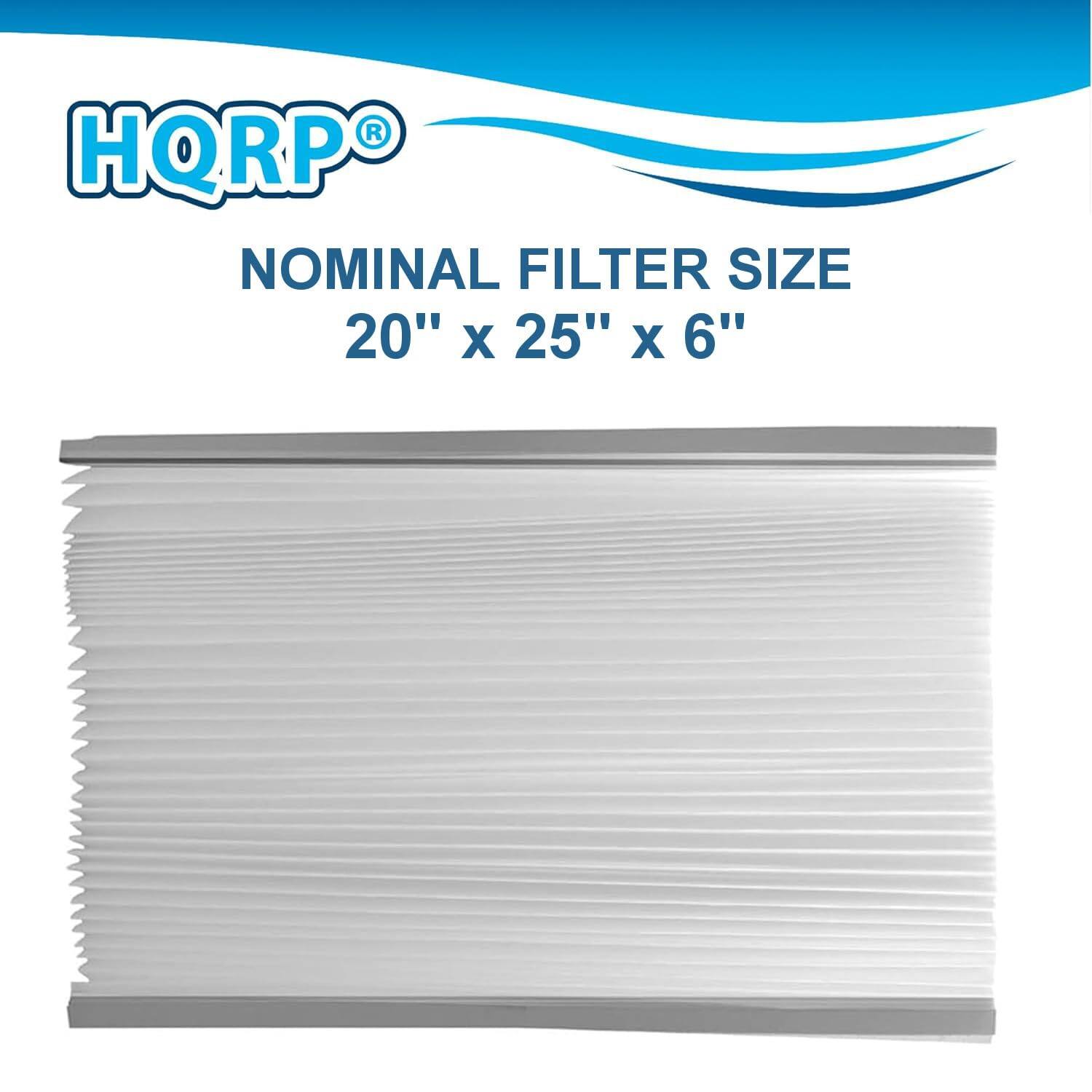 HQRP NOMINAL FILTER SIZE 20" X 25" X 6"