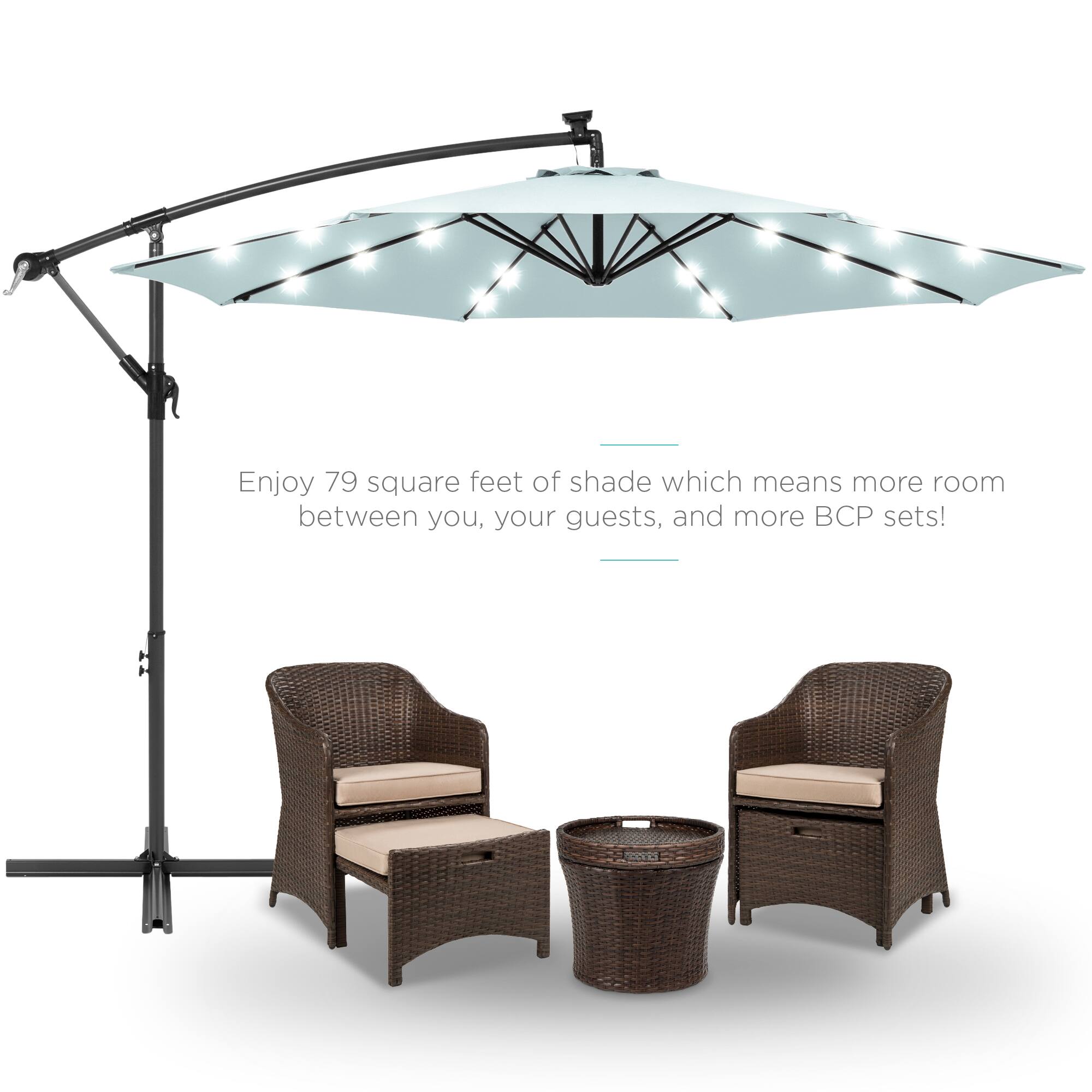 Enjoy 79 square feet of shade which means more room between you, your guests, and more BCP sets!