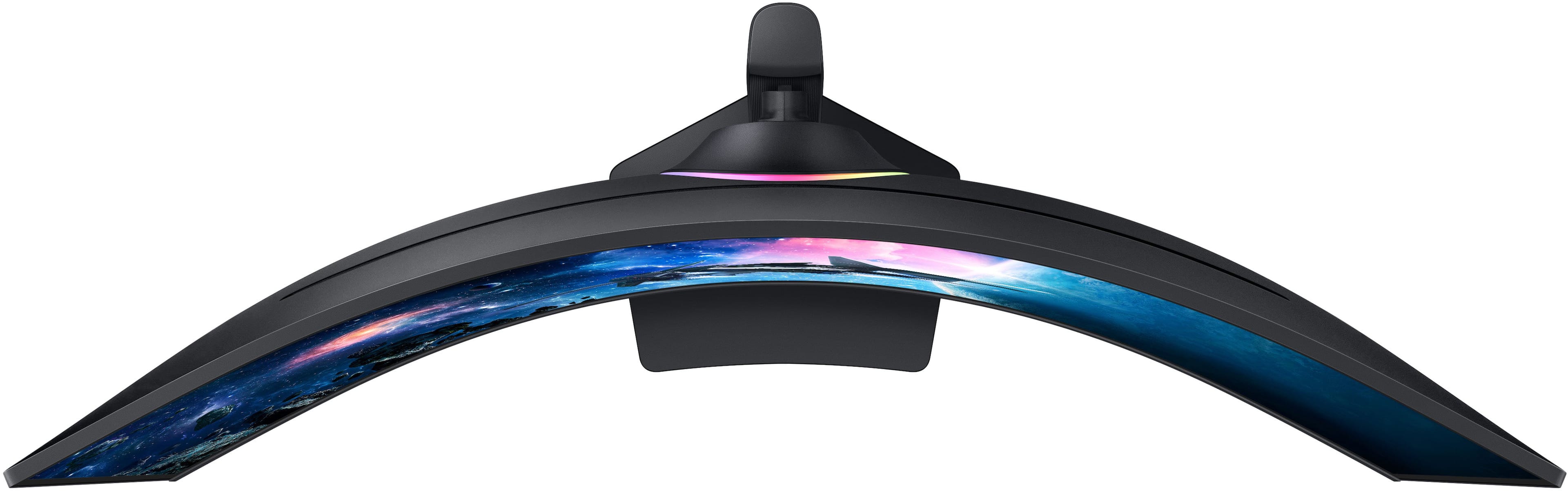 Alt View 13. Samsung - 49" Odyssey 1000R Curved Dual QHD 240Hz 1ms FreeSync Gaming Monitor with HDR1000 (HDMI x2, DP, USB) - Black.