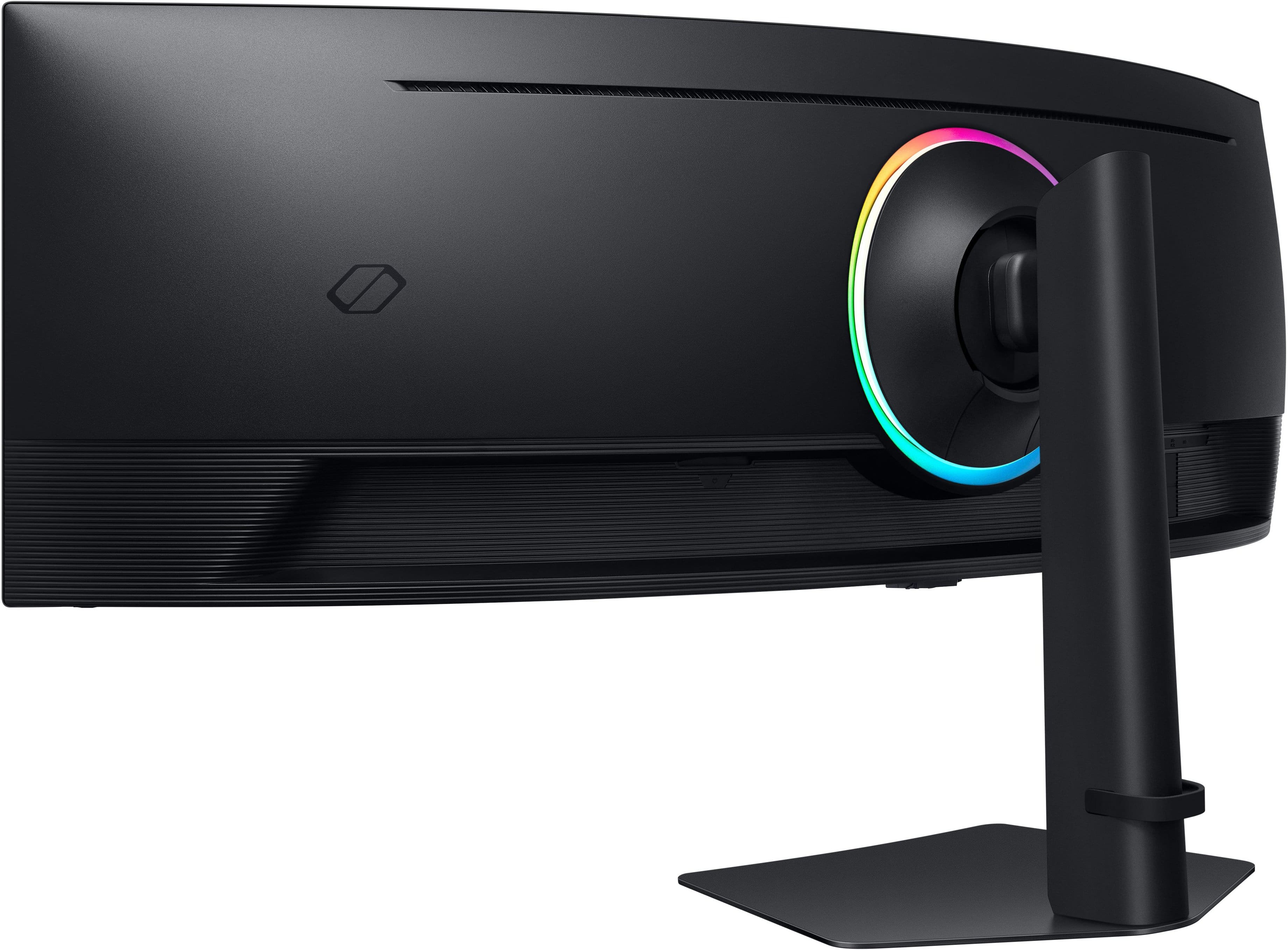 Alt View 16. Samsung - 49" Odyssey 1000R Curved Dual QHD 240Hz 1ms FreeSync Gaming Monitor with HDR1000 (HDMI x2, DP, USB) - Black.