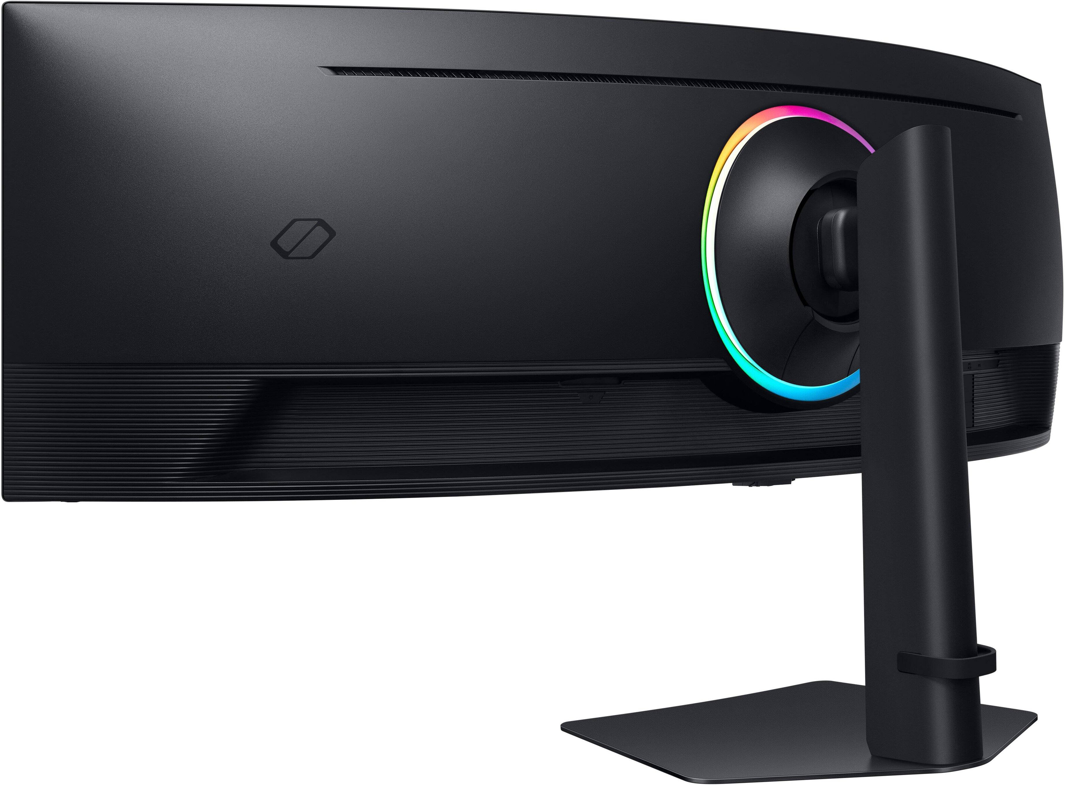 Alt View 16. Samsung - 49" Odyssey 1000R Curved Dual QHD 240Hz 1ms FreeSync Gaming Monitor with HDR1000 (HDMI x2, DP, USB) - Black.