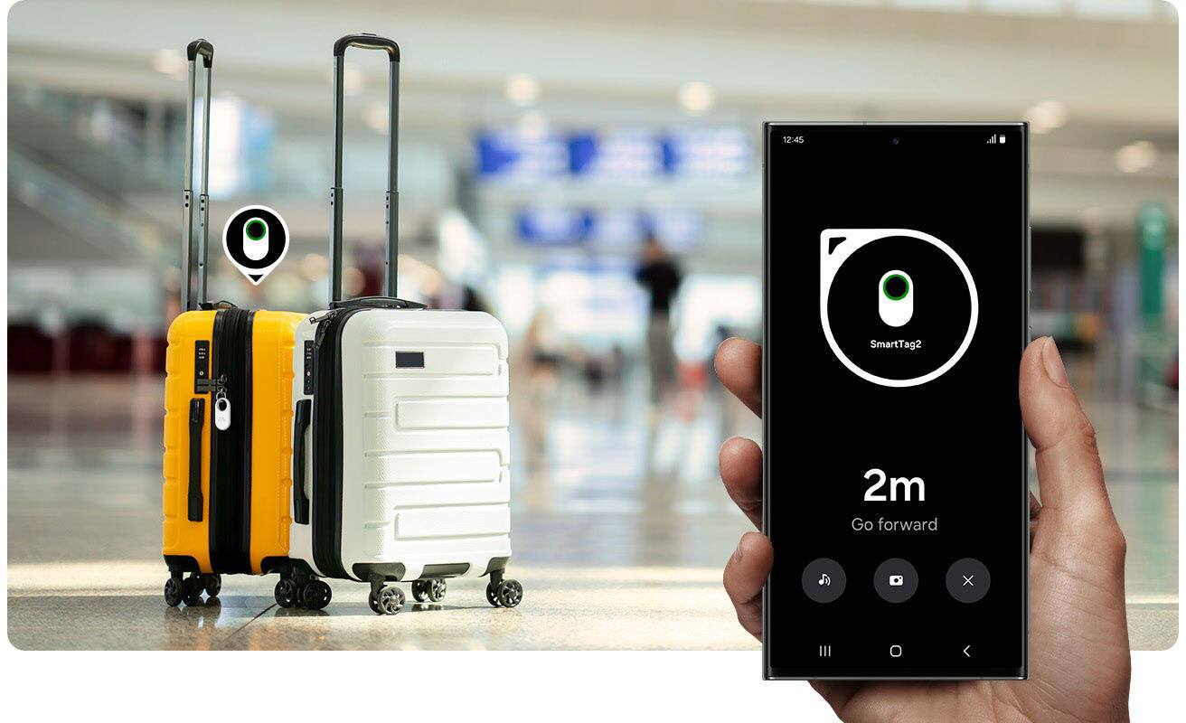 Alt View 12. Samsung - Galaxy SmartTag2 - White.