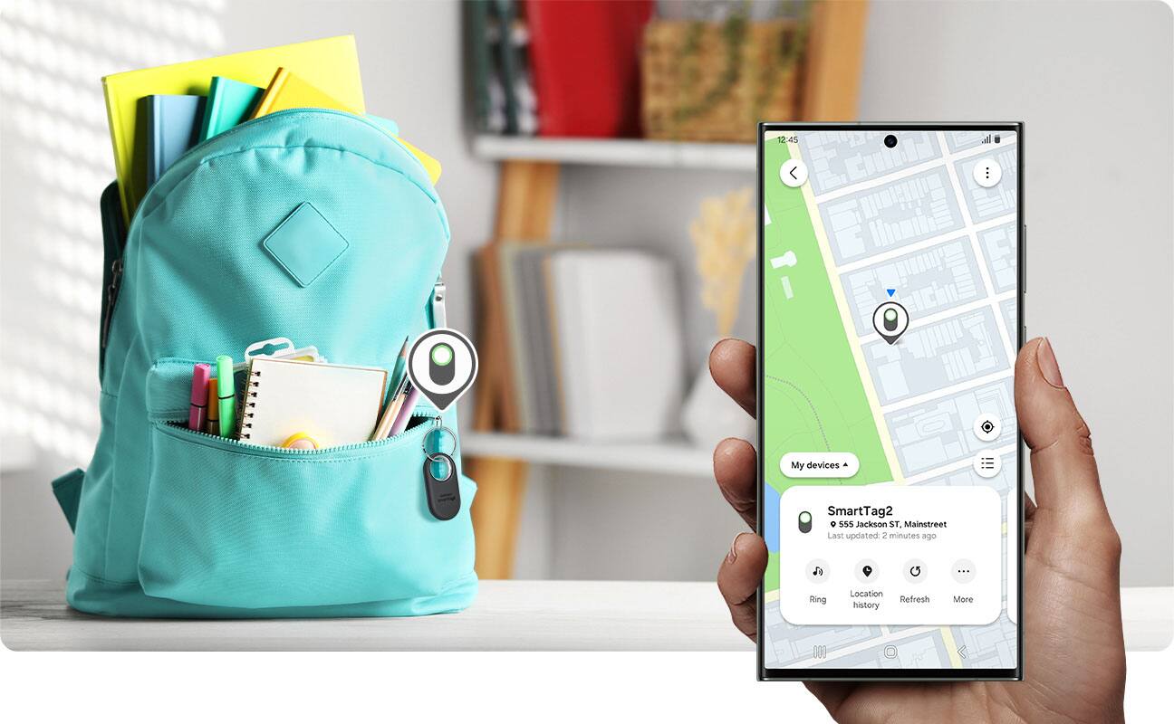 Alt View 13. Samsung - Galaxy SmartTag2 - White.