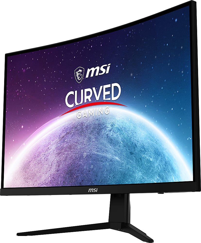 Left. MSI - G273CQ 27" LCD Curved QHD 170Hz 1ms FreeSync Premium Gaming Monitor with HDR(DisplayPort,HDMI) - Black.