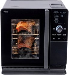 GE Profile - Smart Indoor Smoker - Black - Front_Zoom