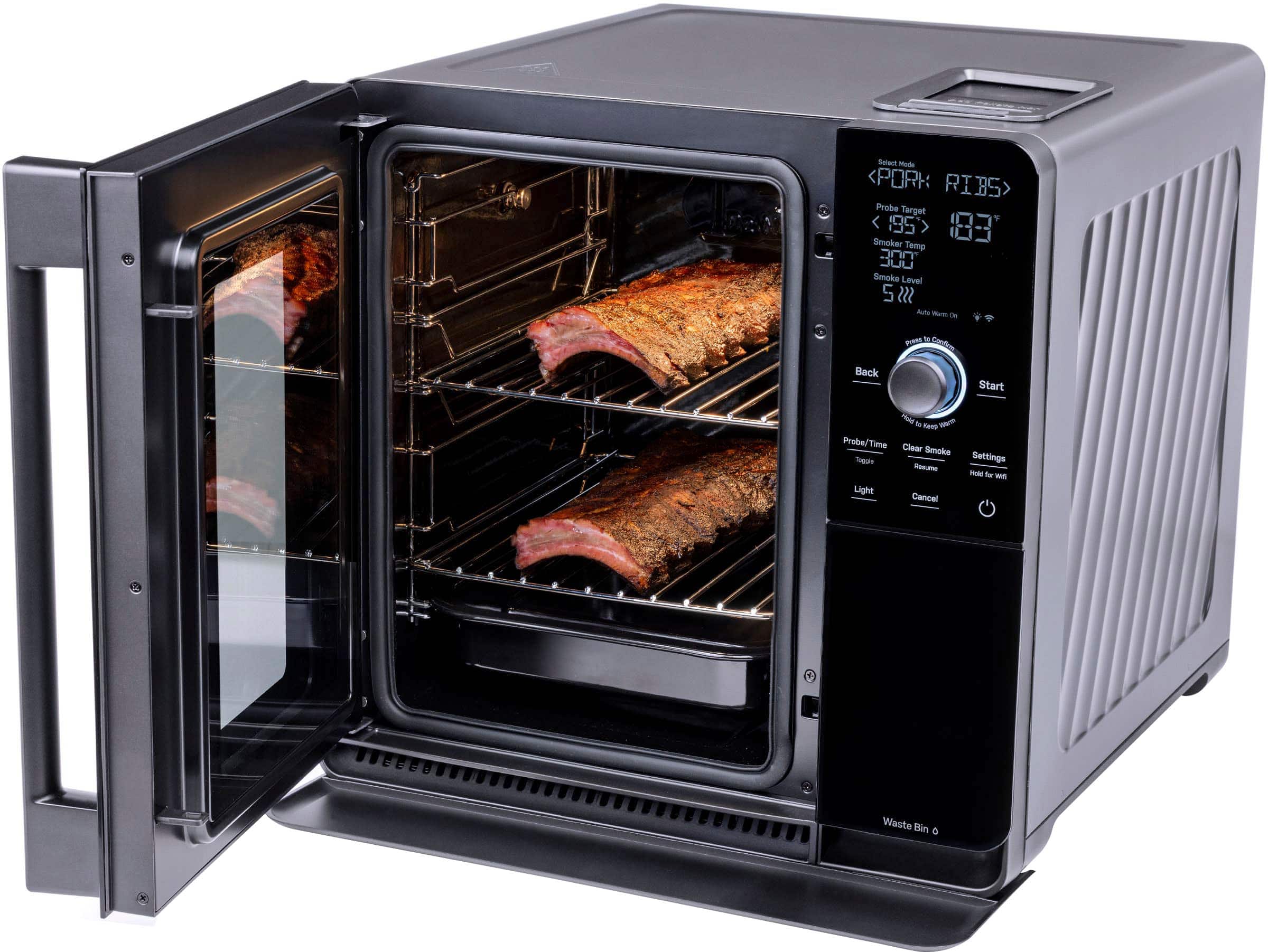 Alt View 14. GE Profile - Smart Indoor Smoker - Black.