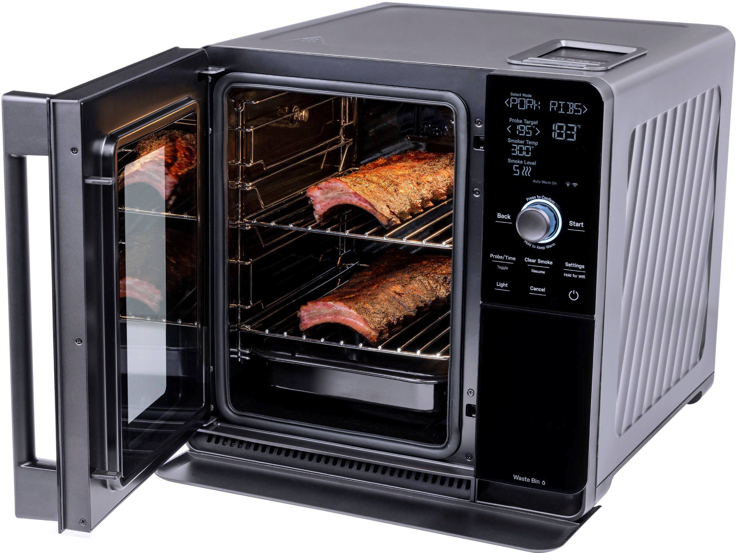 Alt View 14. GE Profile - Smart Indoor Smoker - Black.