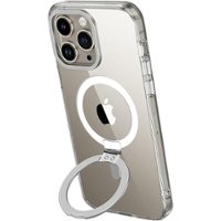 SaharaCase - Hybrid-Flex Kickstand Case with MagSafe for Apple iPhone 15 Pro - Clear - Angle_Zoom