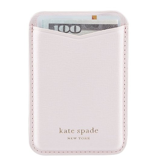 kate spade new york - Magnetic Card Holder with MagSafe for Select Apple iPhones - Pale Dogwood