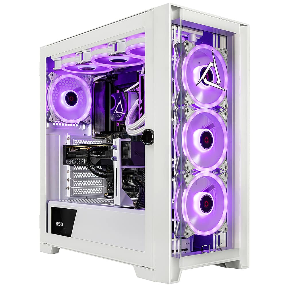 CLX SET Gaming Desktop - Liquid Cooled AMD Ryzen 7 7800X3D 4.2GHz