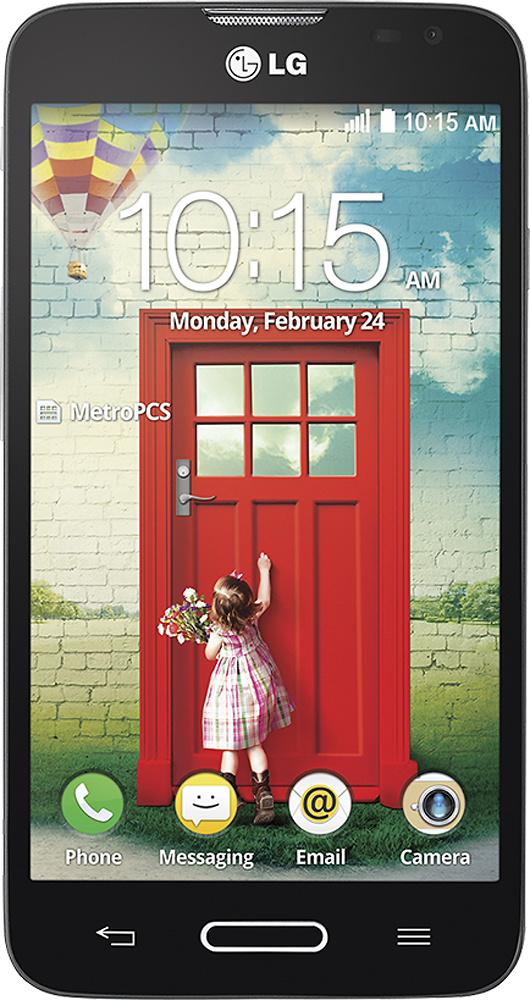 MetroPCS LG Optimus L70 4G No-Contract Cell Phone Black +11 - Best  Buy