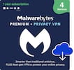 Front. Malwarebytes - Premium + Privacy VPN Bundle 4-Devices.