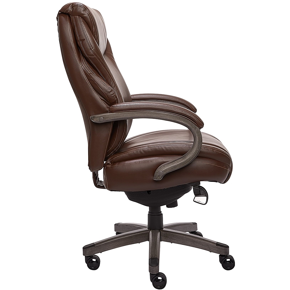 La-Z-Boy Bellamy Executive Bonded Leather Office Chair, Coffee Brown