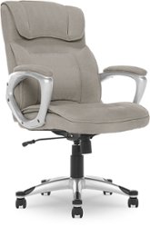 Serta - Executive Office Ergonomic Chair - Glacial Gray - Silver - Front_Zoom