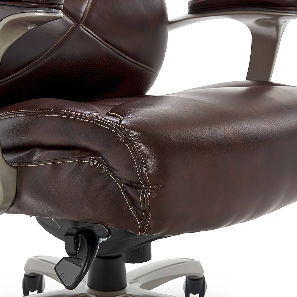 La Z Boy Cantania Bonded Leather Executive Office Chair Coffee Brown Chr200010 Best Buy 1596